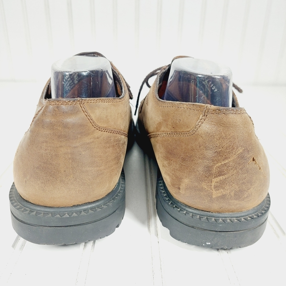 Timberland Men's 72521 Comfort Waterproof Leather Tan Lace Up Oxford Shoes A619 - Picture 7 of 14